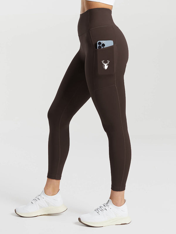 Brown Pocket Legging